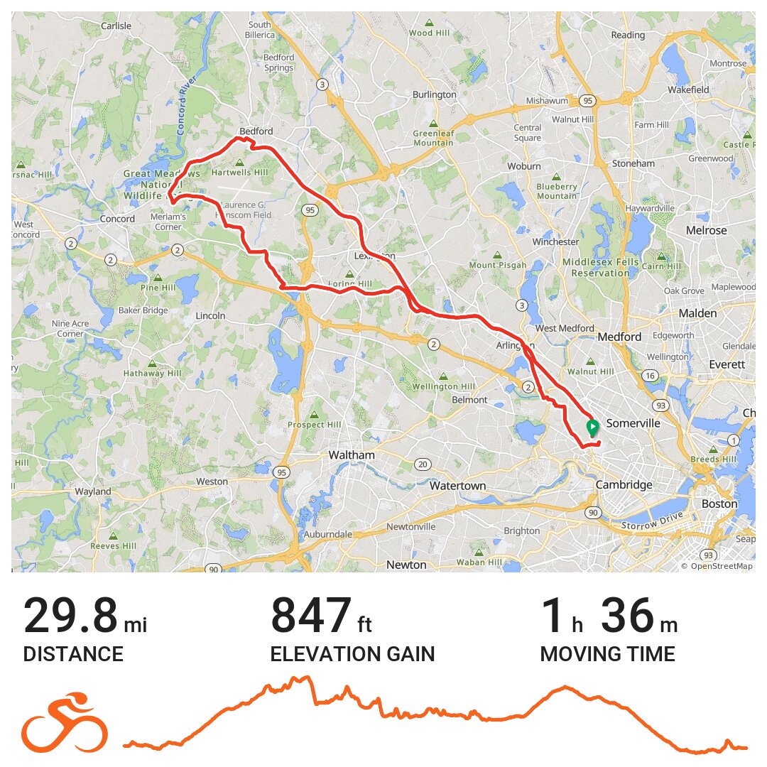 10/14/19 A bike ride in Cambridge, MA