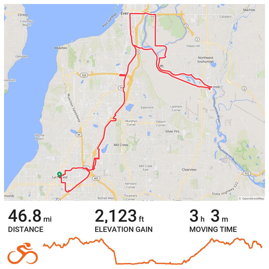 11/04/19 A bike ride in Lynnwood, WA