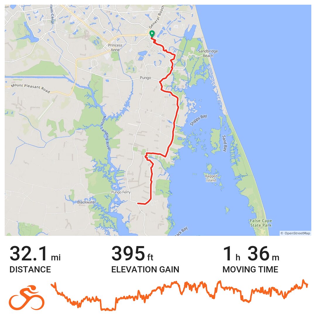 12/29/19 A bike ride in Virginia Beach, VA