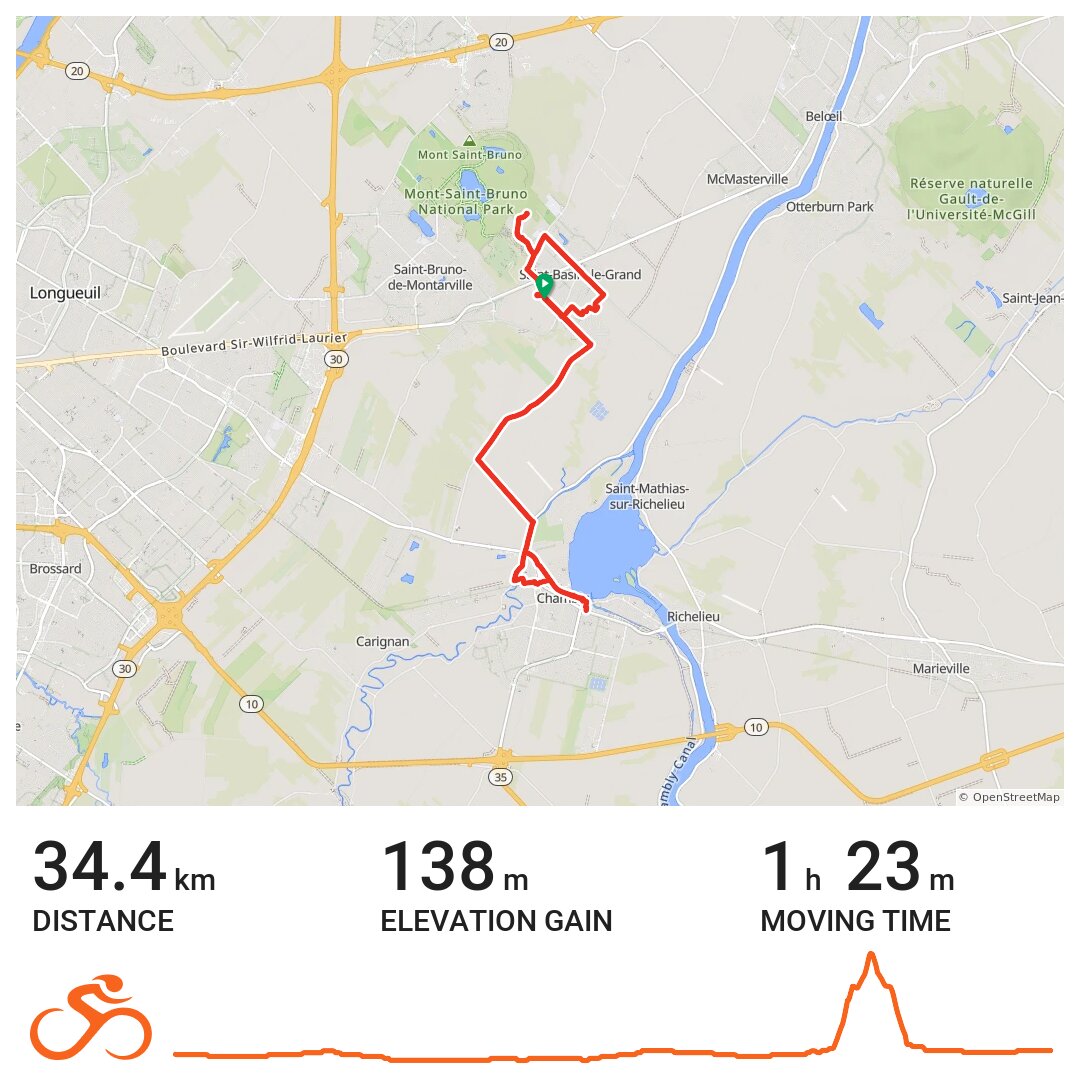 09/10/14 A bike ride in SaintBasileleGrand, Québec