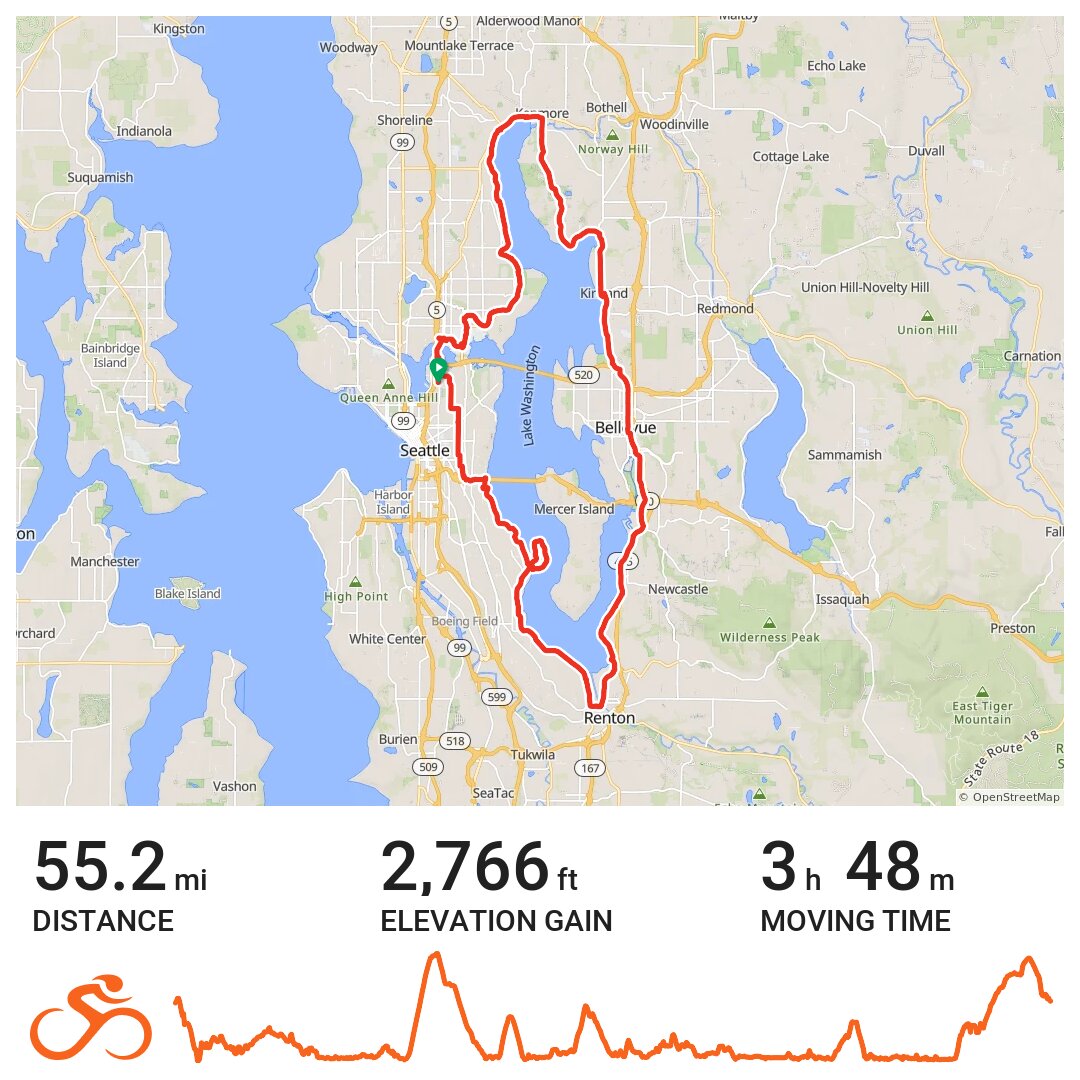 Lake Washington Loop · Ride with GPS