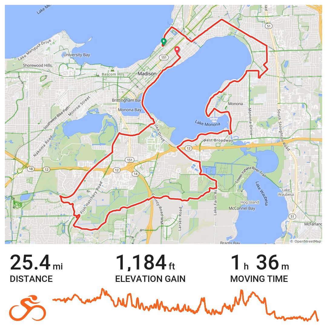 03/29/20 A bike ride in Madison, WI