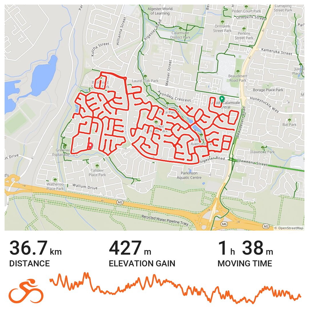 Parkinson good A bike ride in Parkinson, Queensland