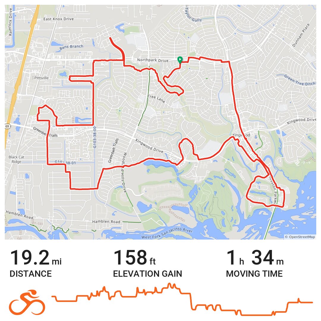 Kingwood TX Trails A bike ride in Harris, Texas