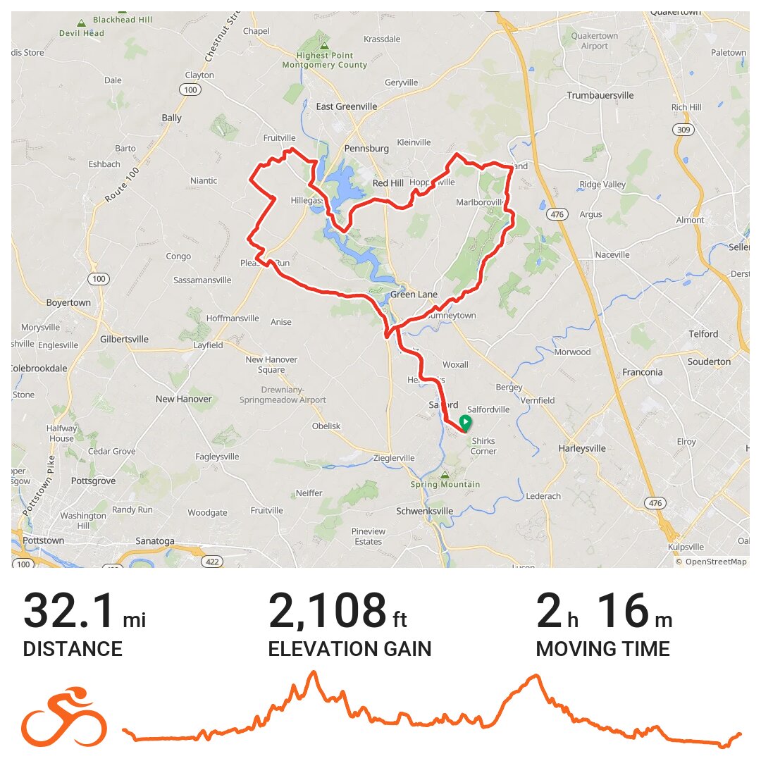05/30/20 A bike ride in Upper Salford Township, PA