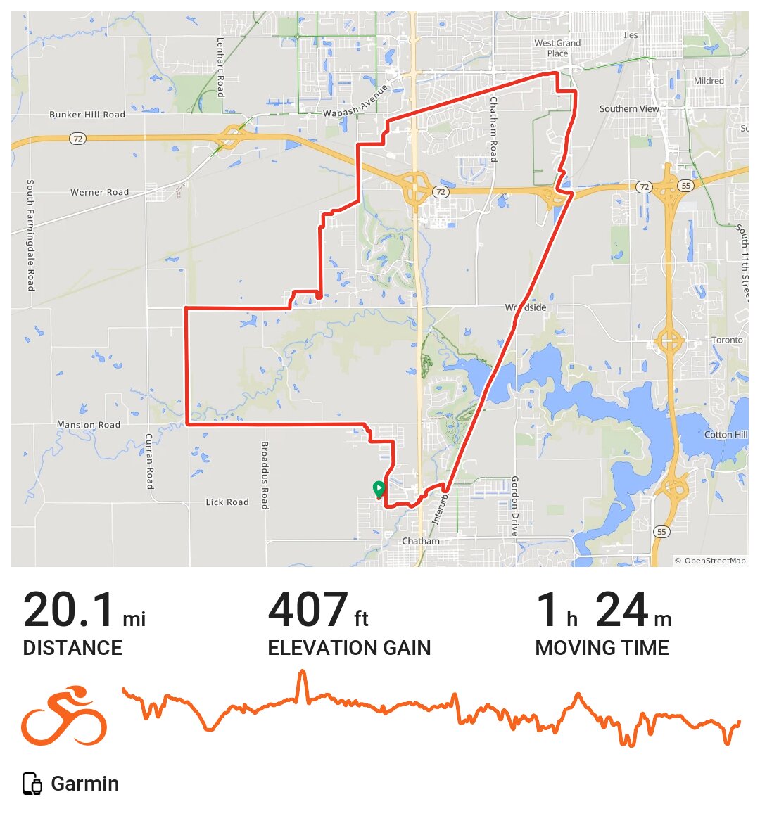 06/23/20 A bike ride in Chatham, IL