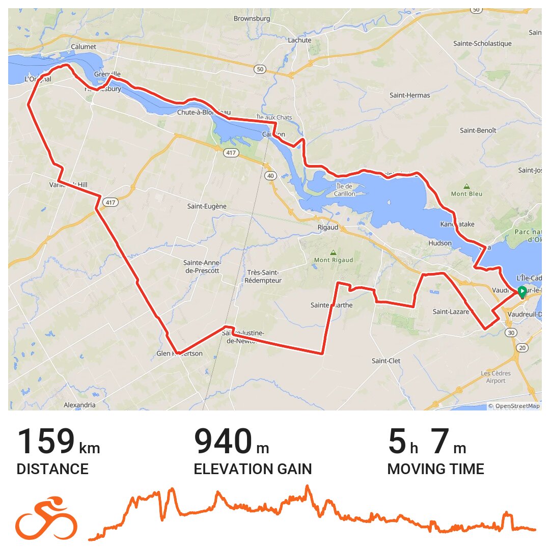 16/07/20 Eine Radtour in VaudreuilDorion, Québec