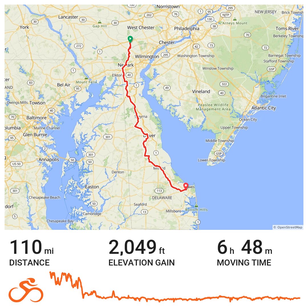 Morning Ride A bike ride in Square, PA