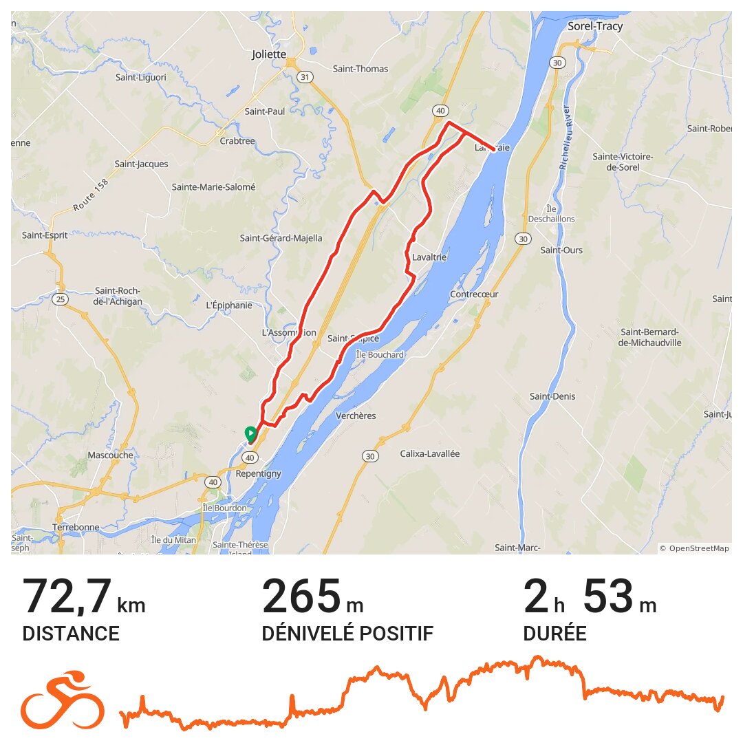 Lanoraie A bike ride in Repentigny, Québec