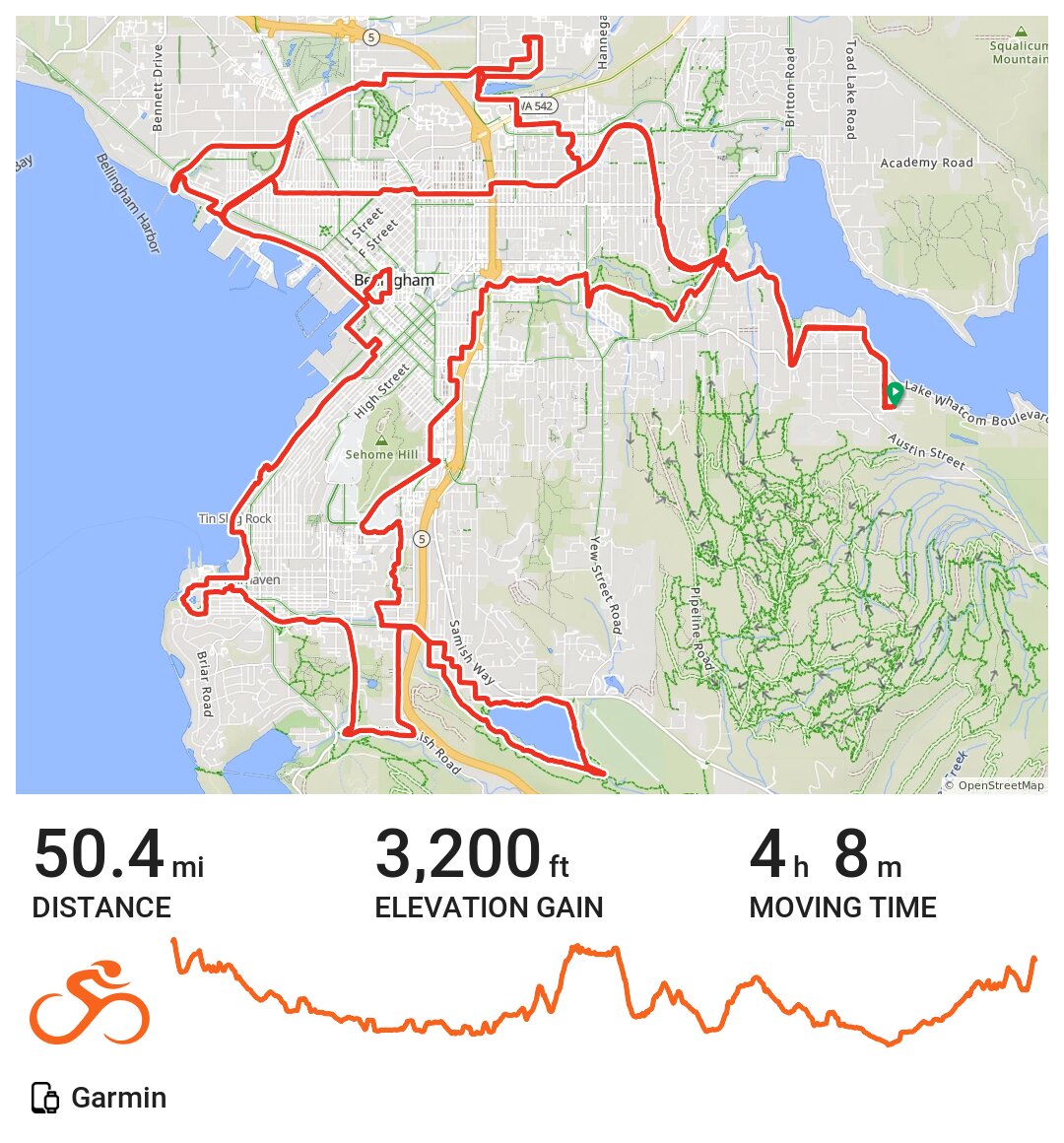 50 Mile Mostly Trail Bellingham Ride A bike ride in Bellingham, WA
