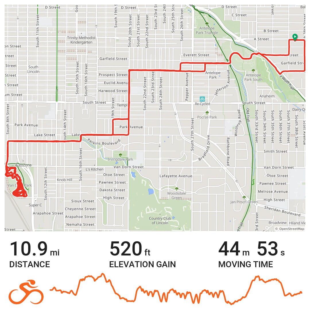 10/13/20 A bike ride in Lincoln, NE