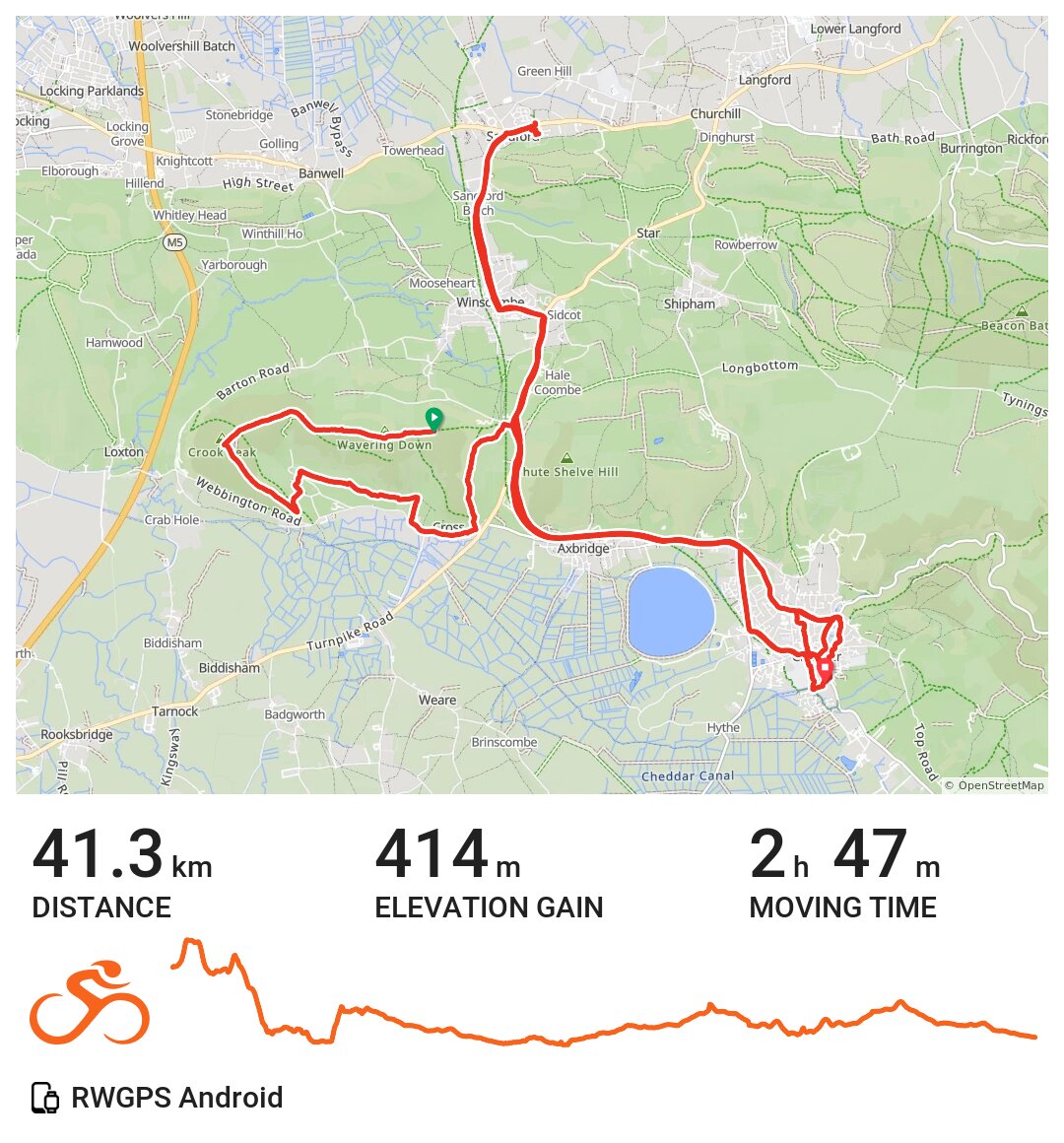 Crook Peak (Somerset) A bike ride in and Sandford, England