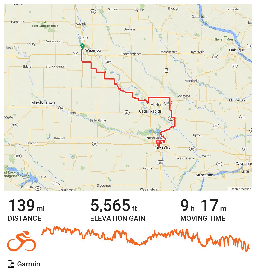 07/23/15 A bike ride in Cedar Falls, IA