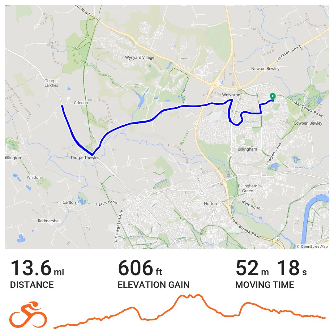 Thorpe Thewles · Ride with GPS