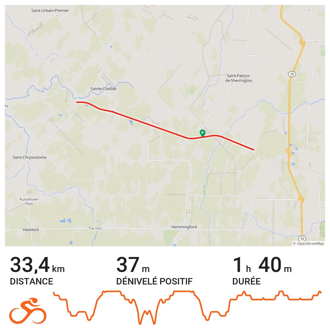 06/08/15 A bike ride in SaintPatricedeSherrington, Québec