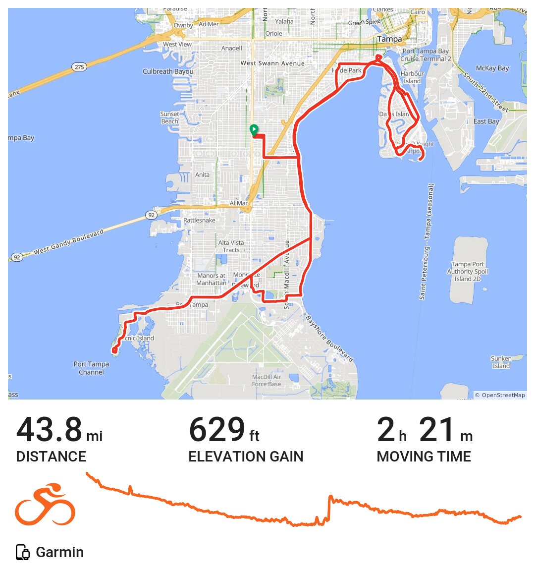 12/11/20 A bike ride in Tampa, FL