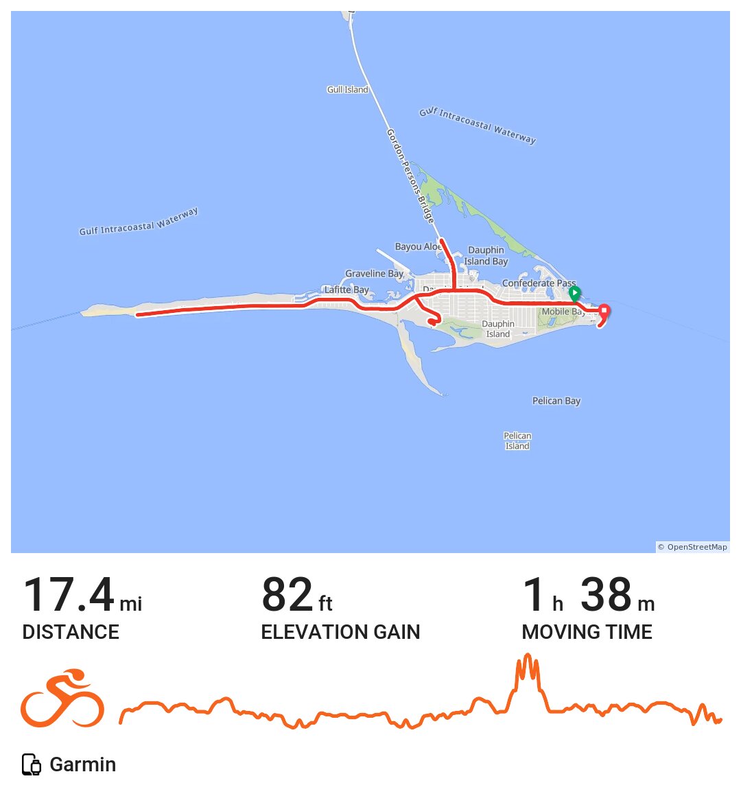 Dauphin Island trail A bike ride in Dauphin Island, AL