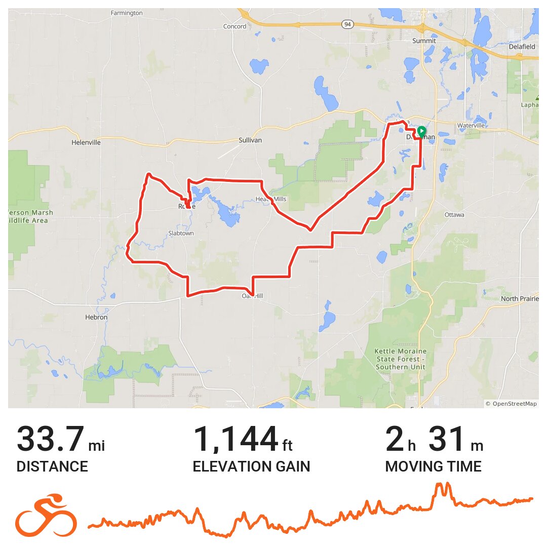 03/13/21 A bike ride in Dousman, WI