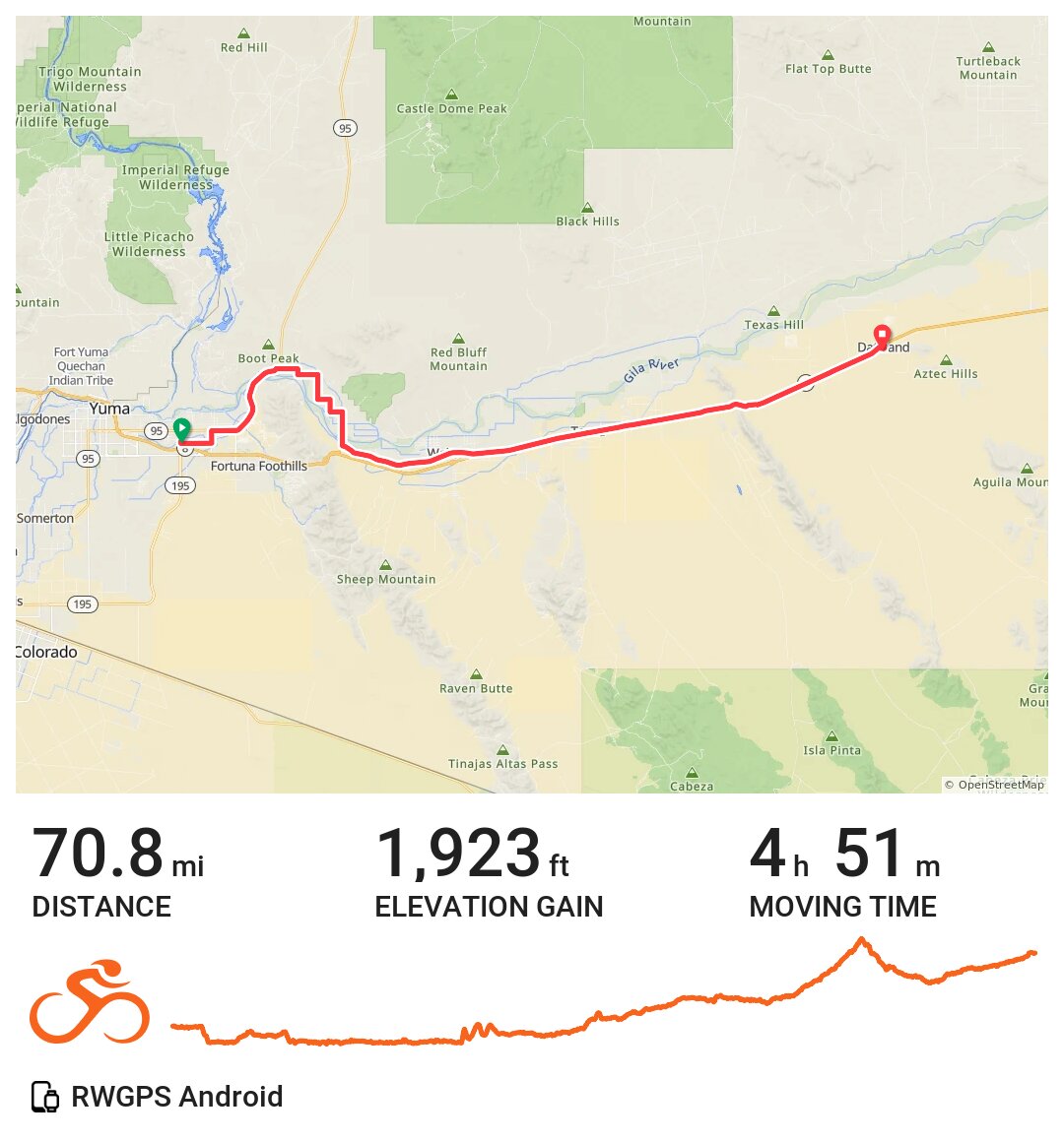 03/17/21 A bike ride in Yuma County, AZ