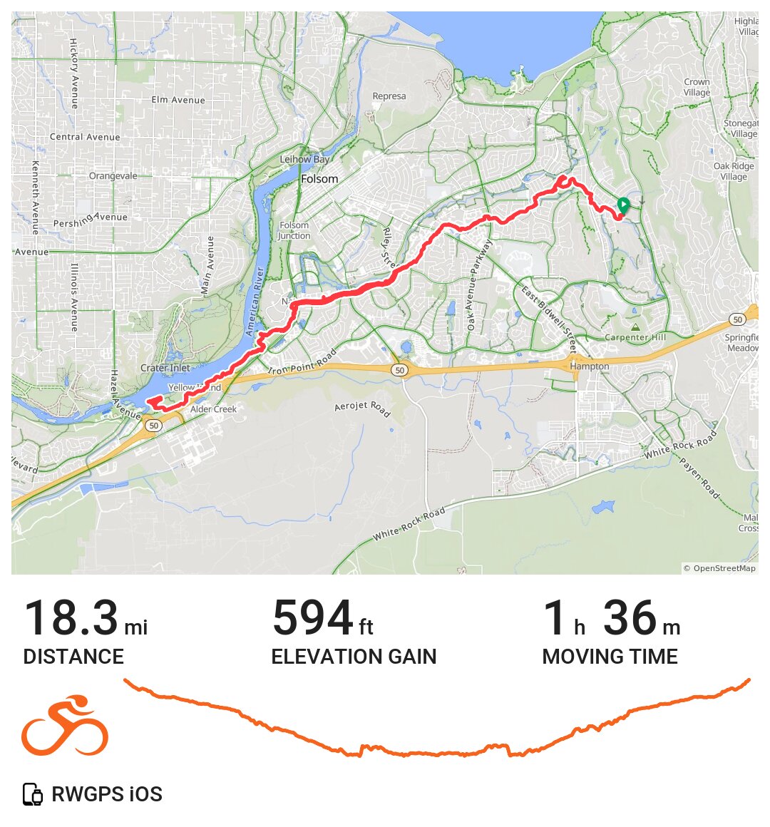 05/18/21 A bike ride in Folsom, CA