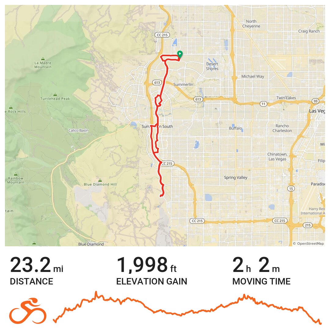 05/25/2021 A bike ride in Las Vegas, NV