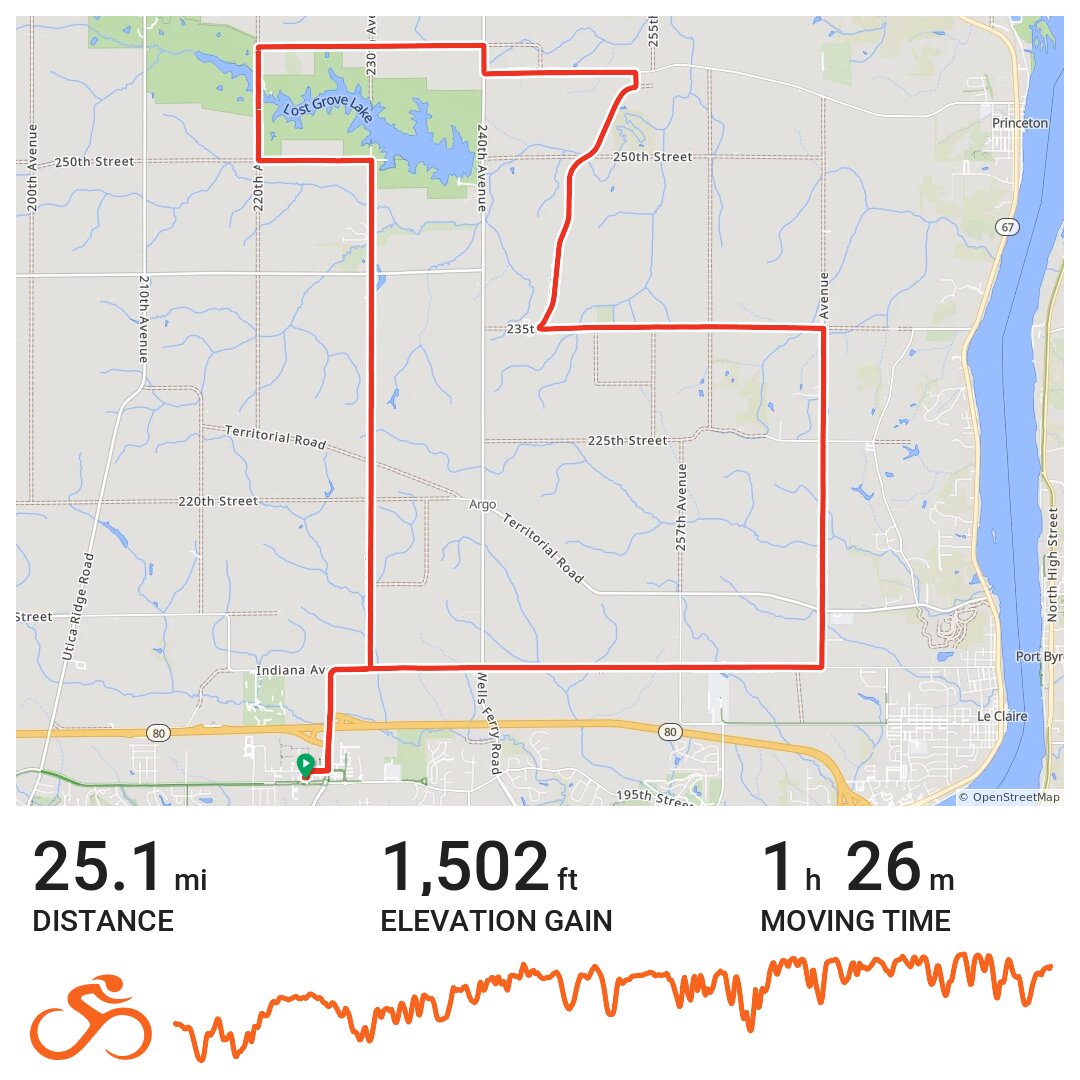 06/17/21 A bike ride in Bettendorf, IA
