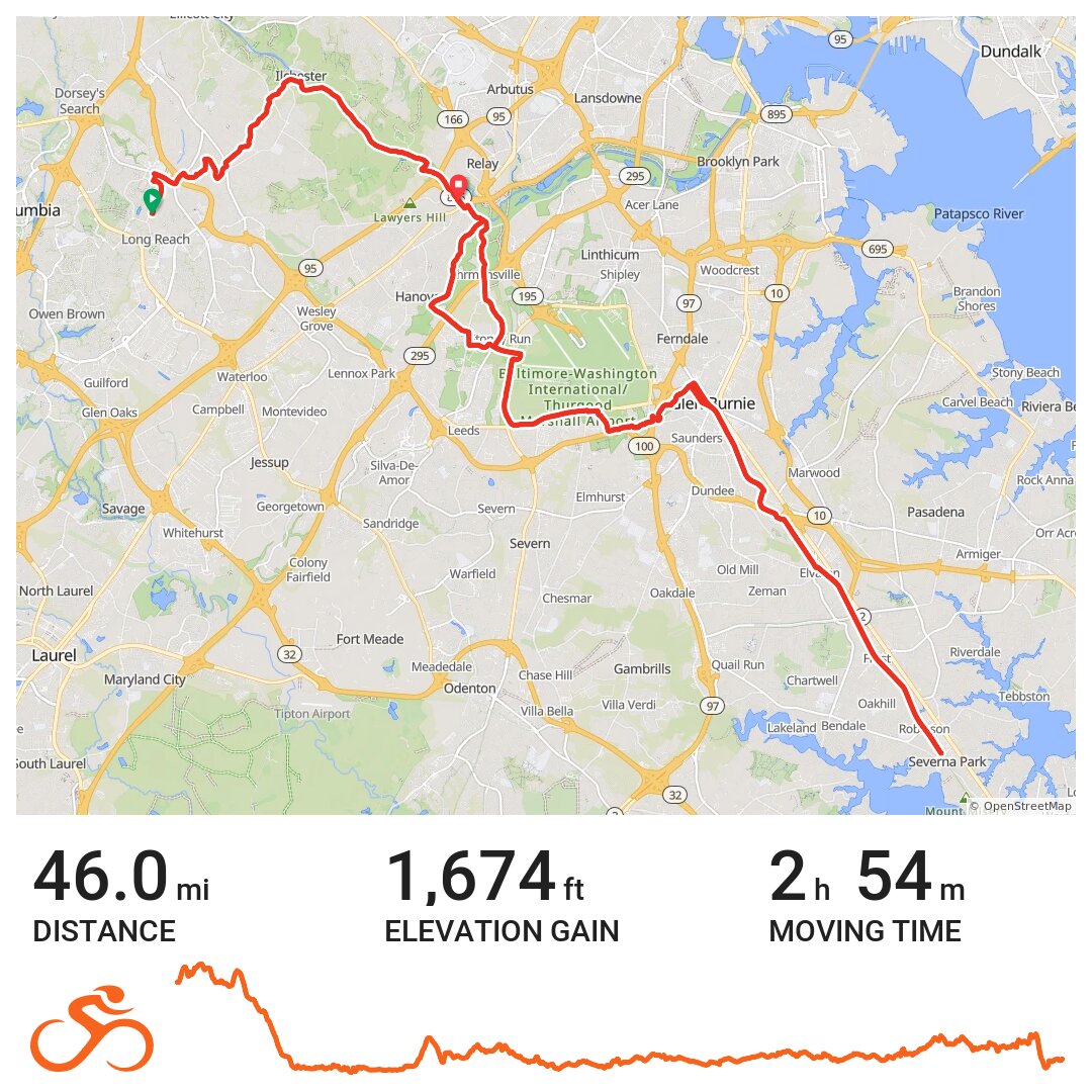 06/20/21 Eine Radtour in Columbia, MD