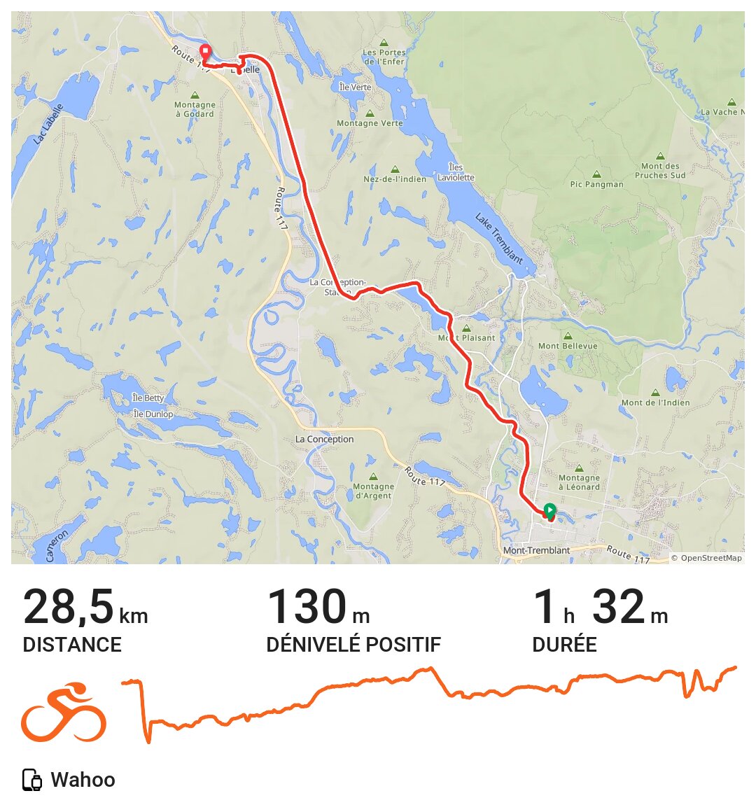 GRAVEL Boucle PapineauLabelle, Jour 1 de 5 A bike ride in MontTremblant, Québec