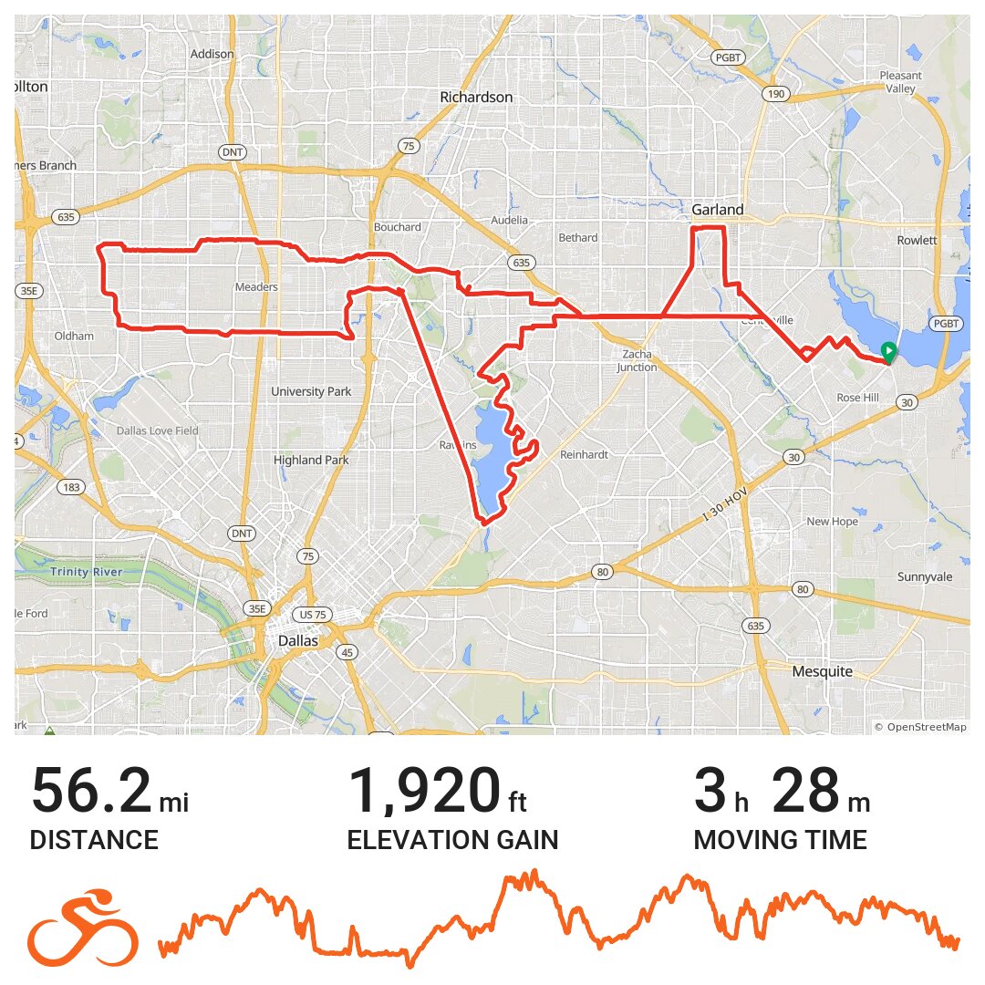 06/30/21 A bike ride in Garland, TX