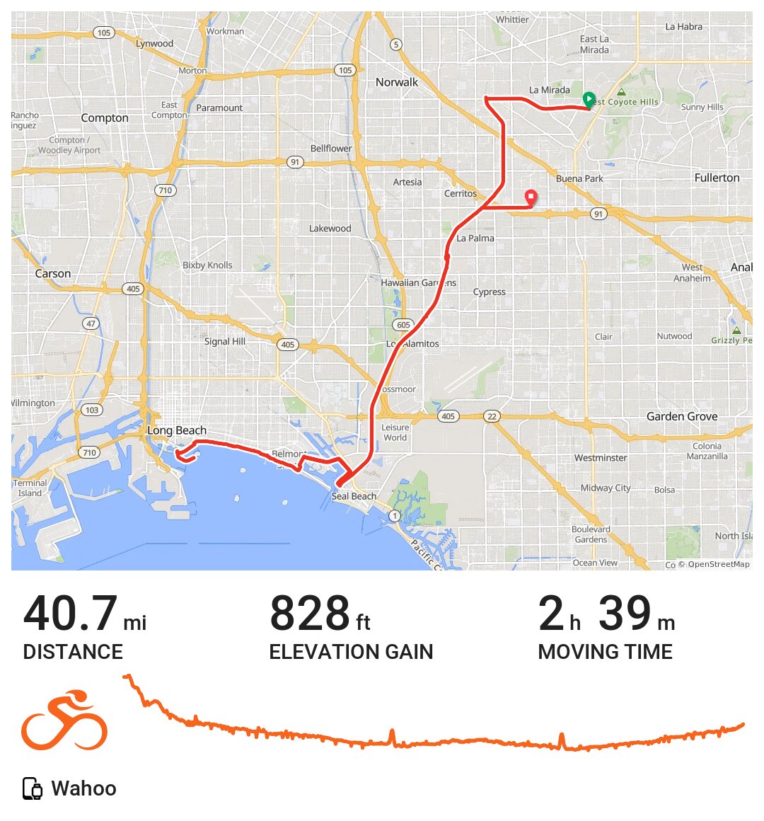 07/02/21 A bike ride in La Mirada, CA