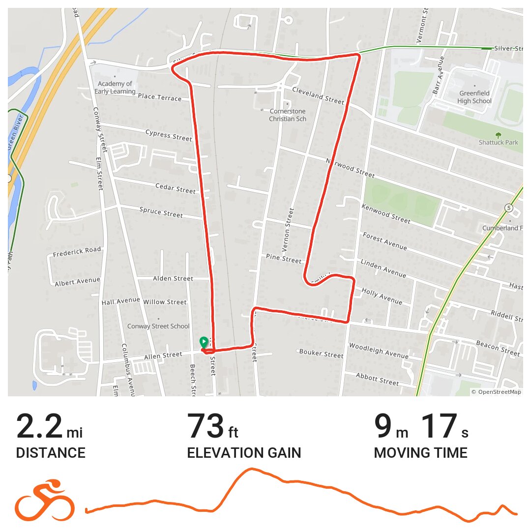 07/07/21 A bike ride in Greenfield, MA