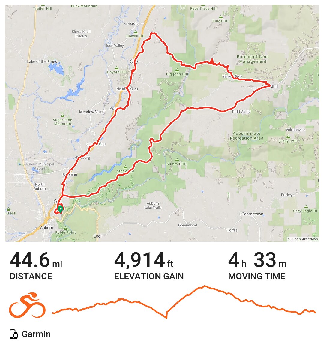 06/13/21 A bike ride in Auburn, CA