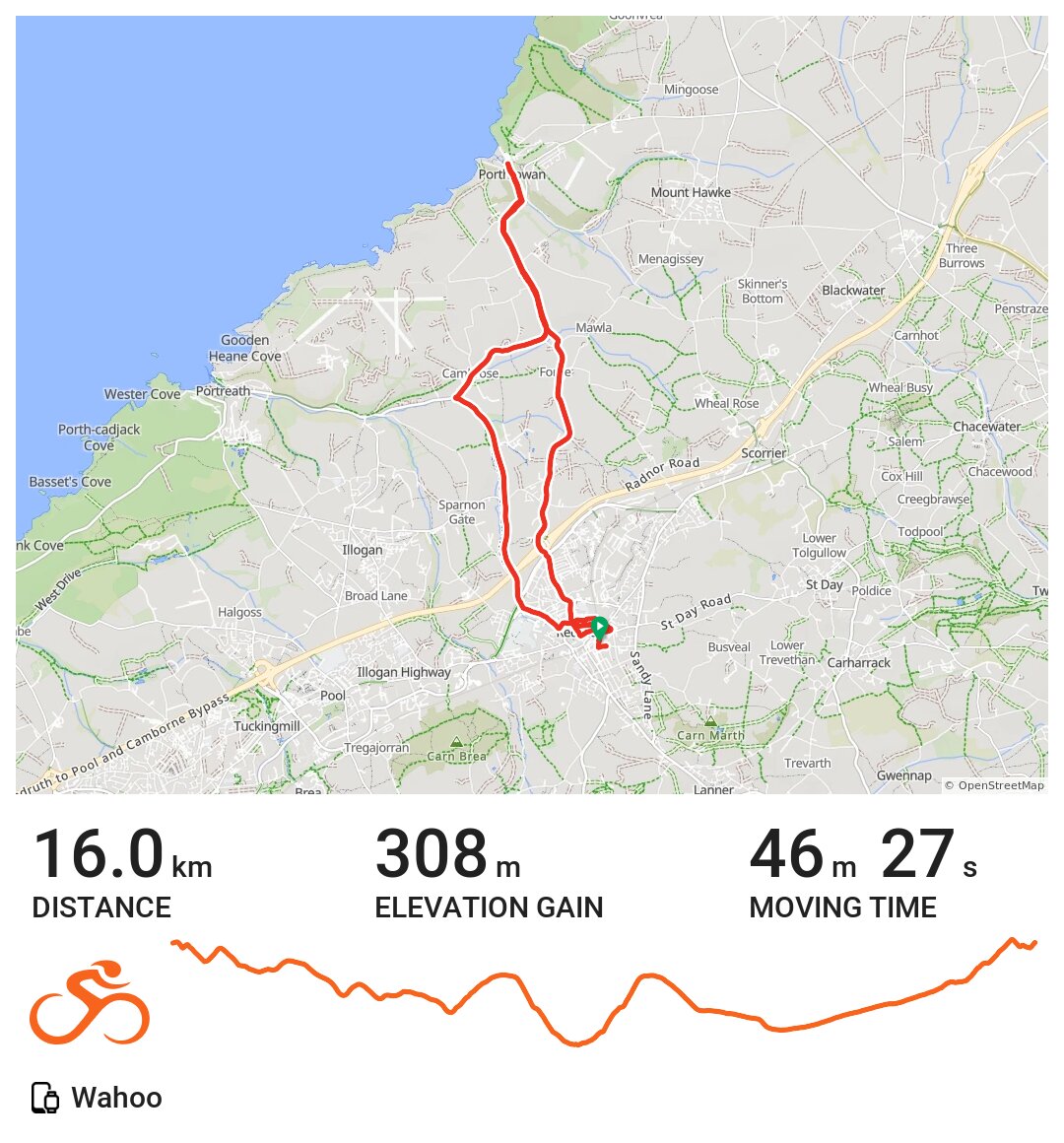 07/18/21 A bike ride in Redruth, England