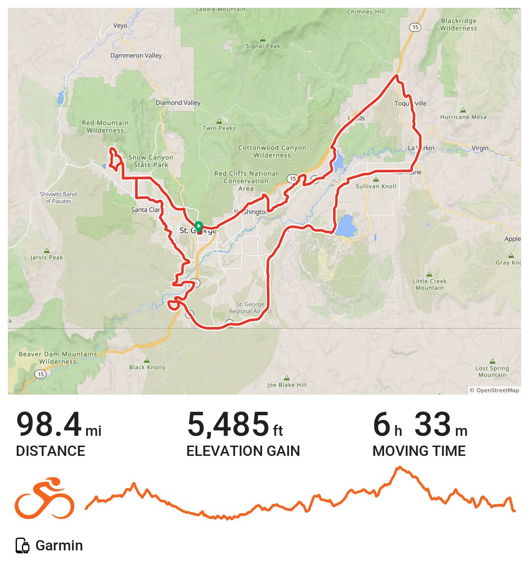 2016 Tour de St Spring A bike ride in St. UT