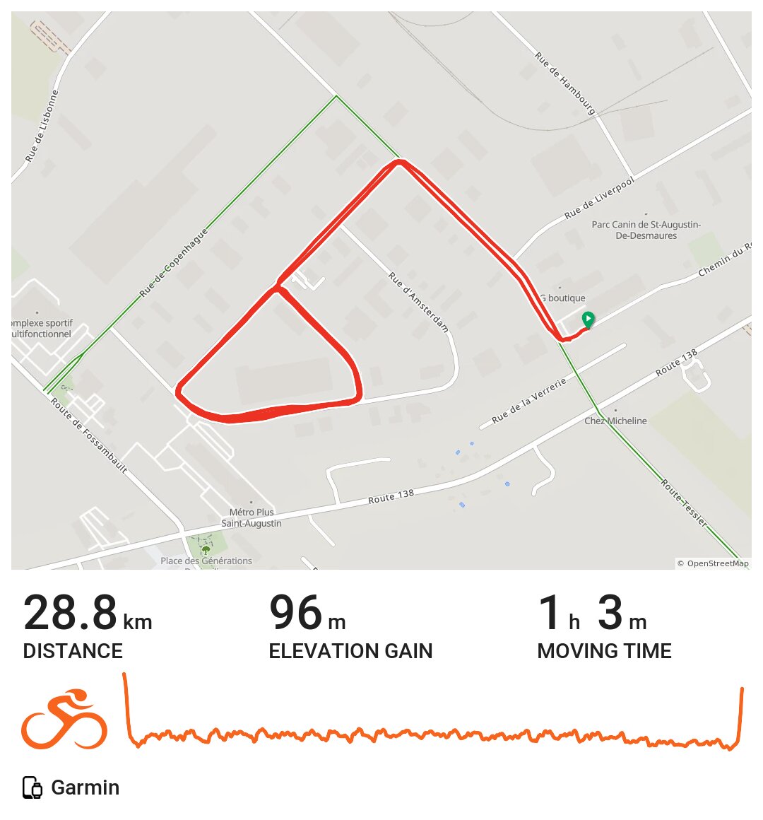 05/10/16 A bike ride in SaintAugustindeDesmaures, Québec