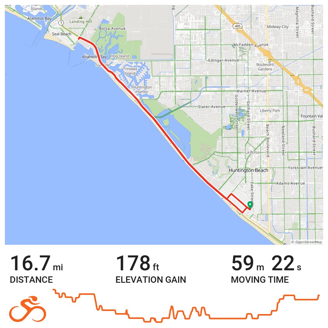 JAX Shop Ride PCH to Seal Beach Blvd & back · Ride with GPS