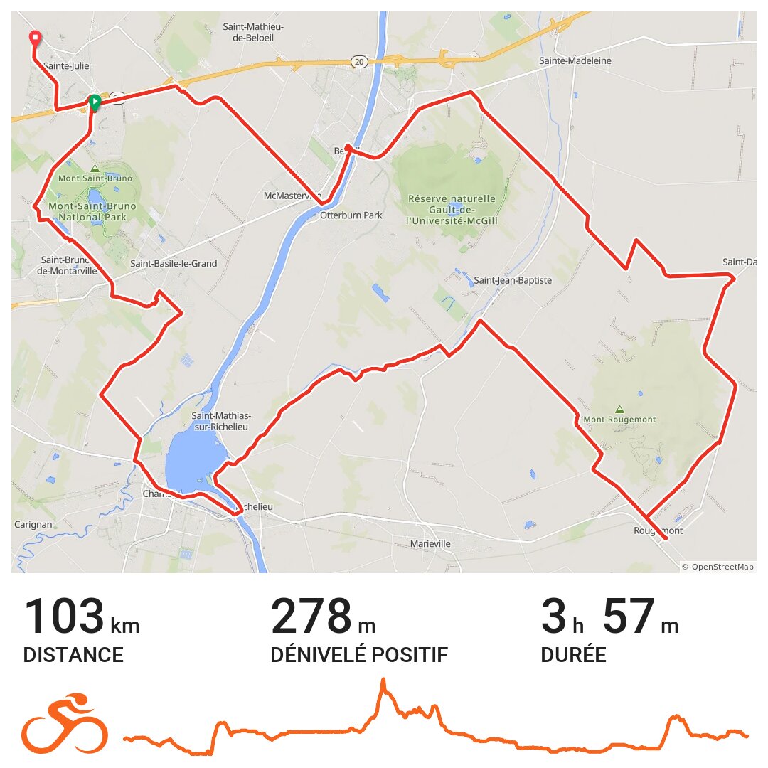 29/05/16 A bike ride in SainteJulie, Québec