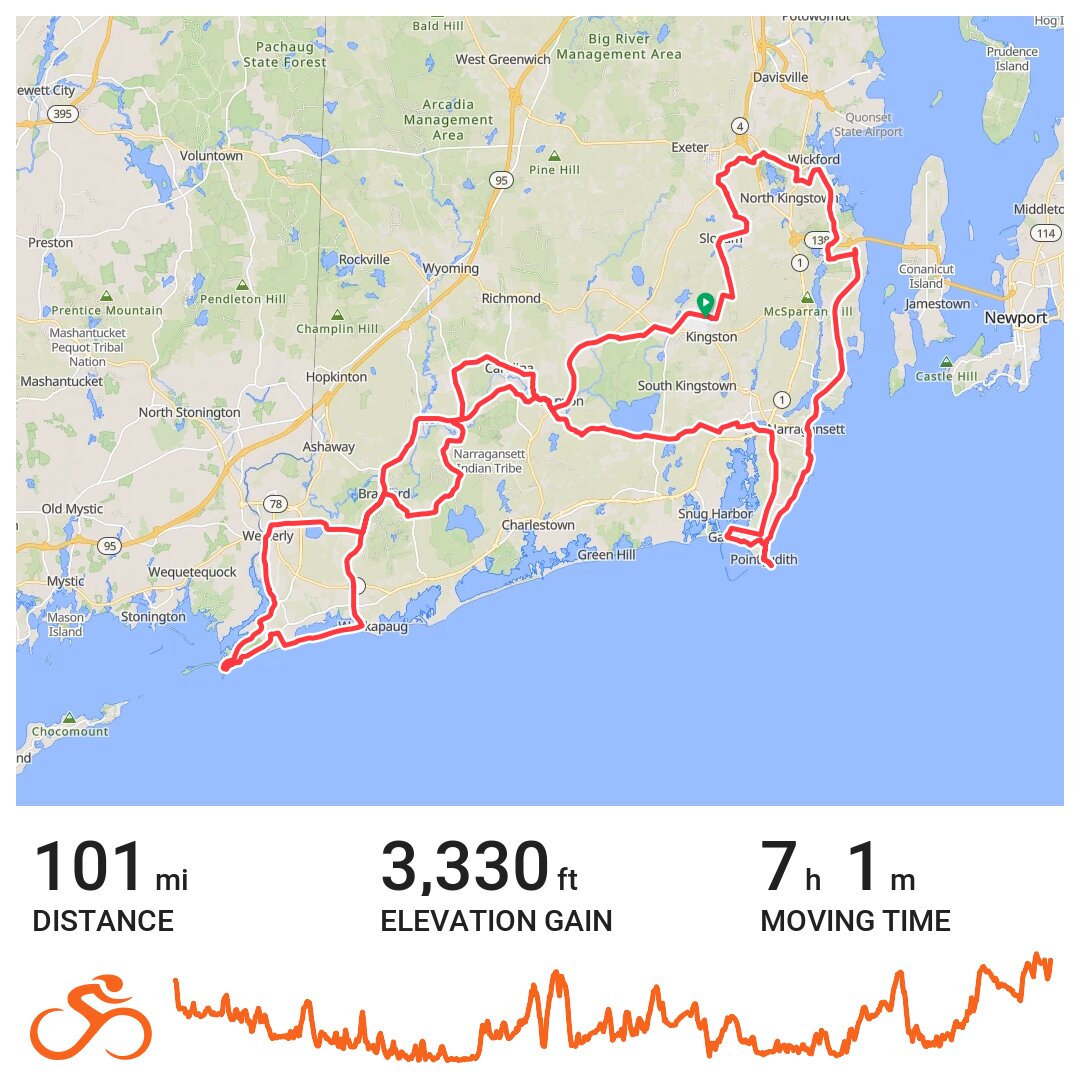 Ri North South Trail Map Current Track 05 JUN 2016 0658 001 A bike ride in West Kingston, RI