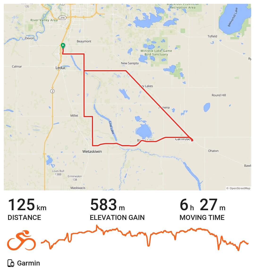 06/11/16 A bike ride in Nisku, Alberta