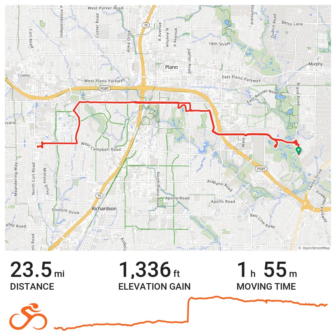 06/16/16 A bike ride in Garland, TX