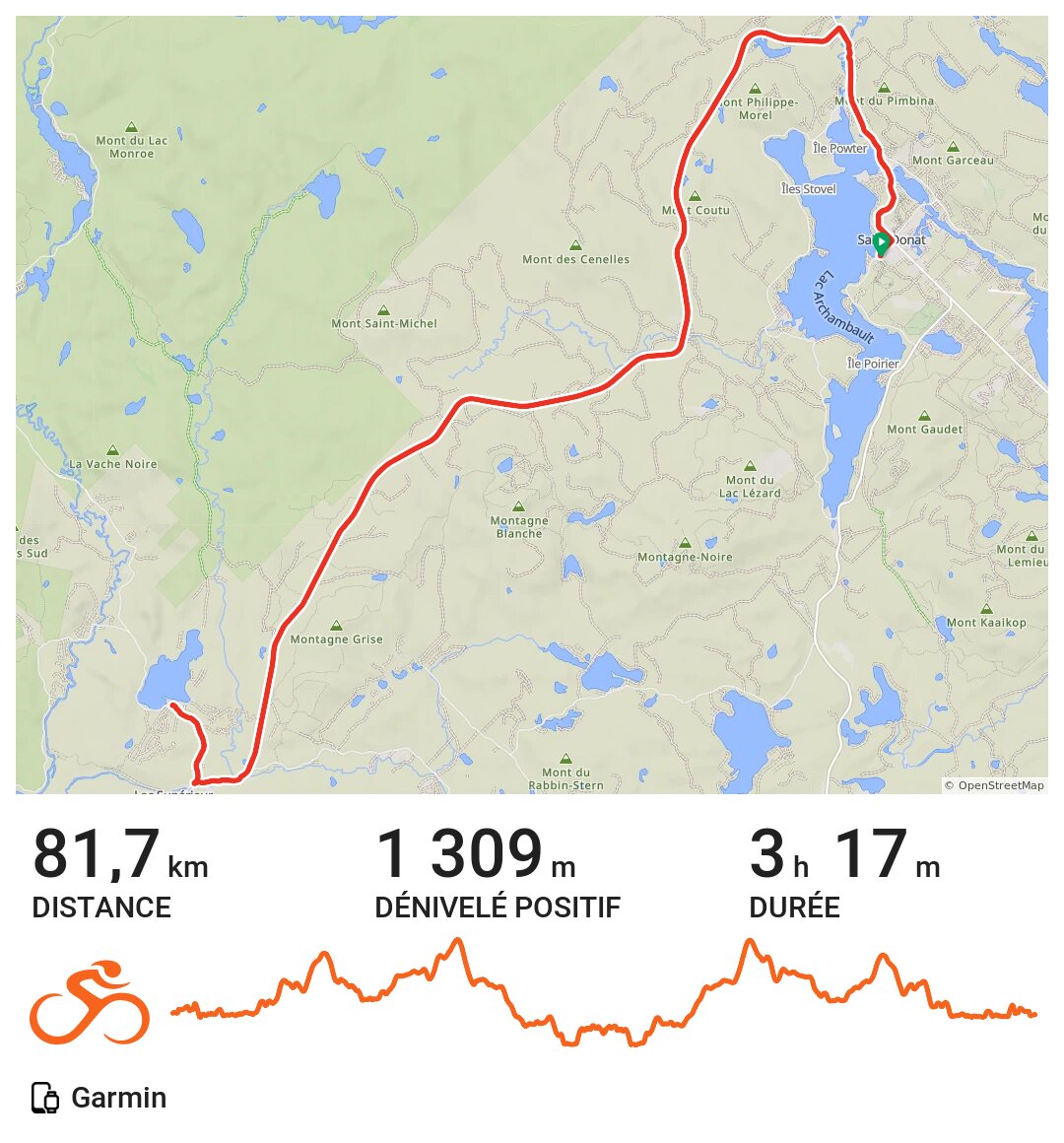 06/07/16 A bike ride in SaintDonatdeMontcalm, Québec