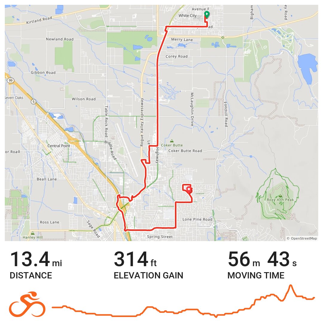 10/29/12 A bike ride in White City, Oregon