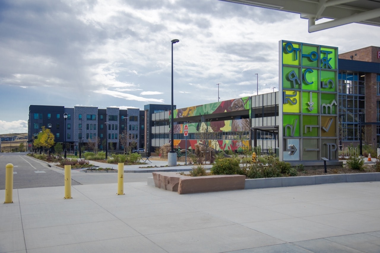 New Homes and Commercial Development in RidgeGate Community in Lone