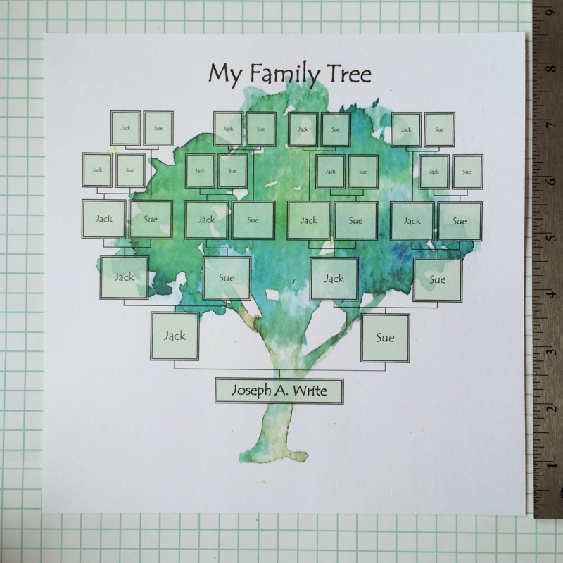 Family Tree Template Painted Tree Ridge Light Ranch