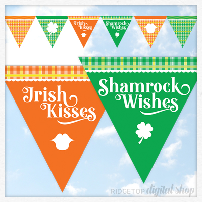 St. Patrick's Day Banner • Free Printable • Ridgetop Digital Shop