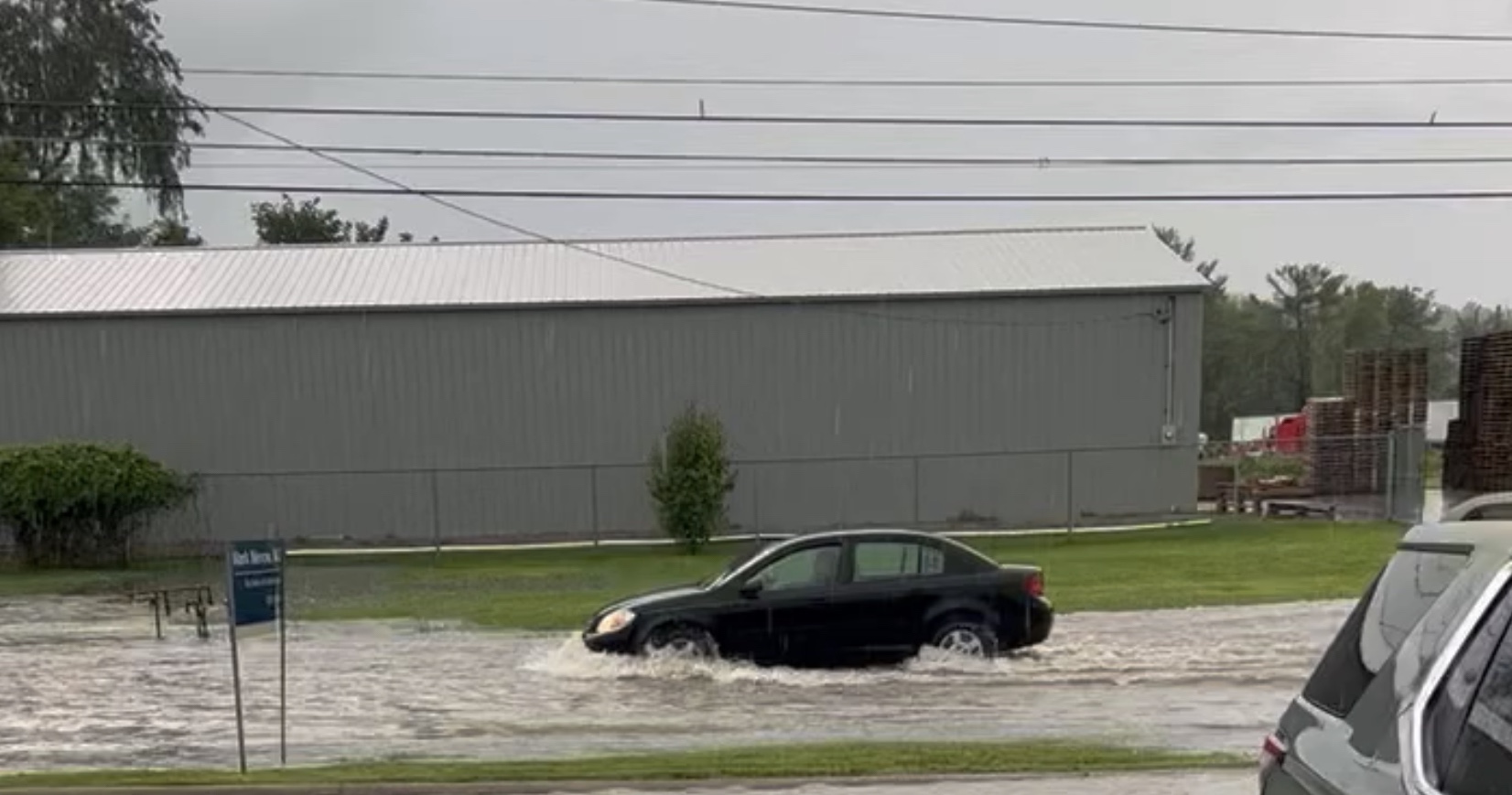 Monday’s Storms Create Hazardous Driving for Local Residents in Wood