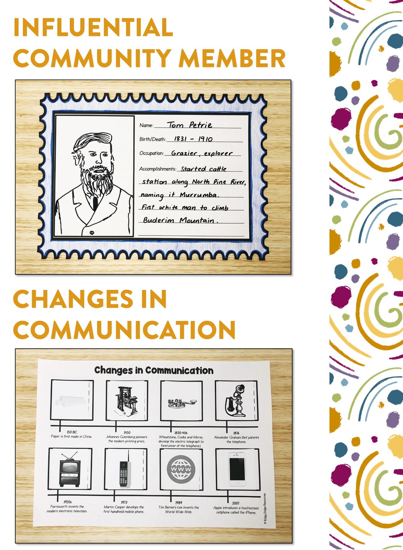 Australian Curriculum Year 3 HASS Unit My Place Ridgy Didge Resources