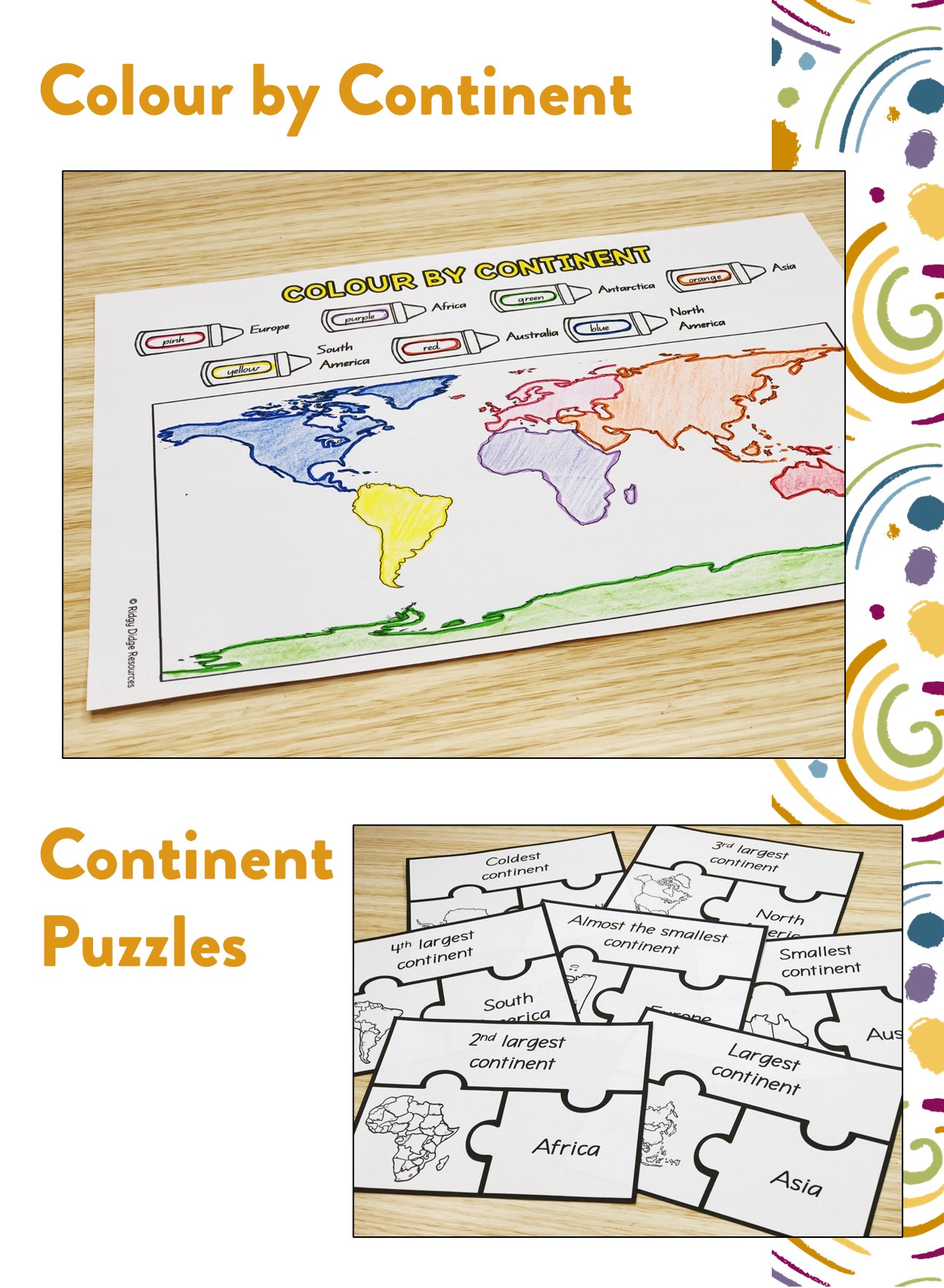 Australian Curriculum Year 2 Geography Unit Continents of the World