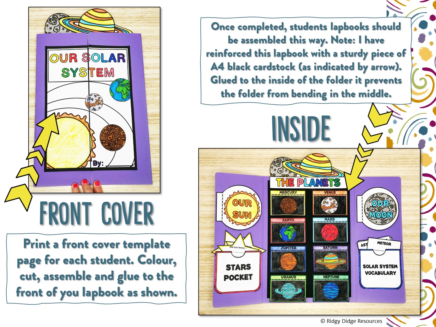 Solar System Lapbook and Fact Sheets Ridgy Didge Resources