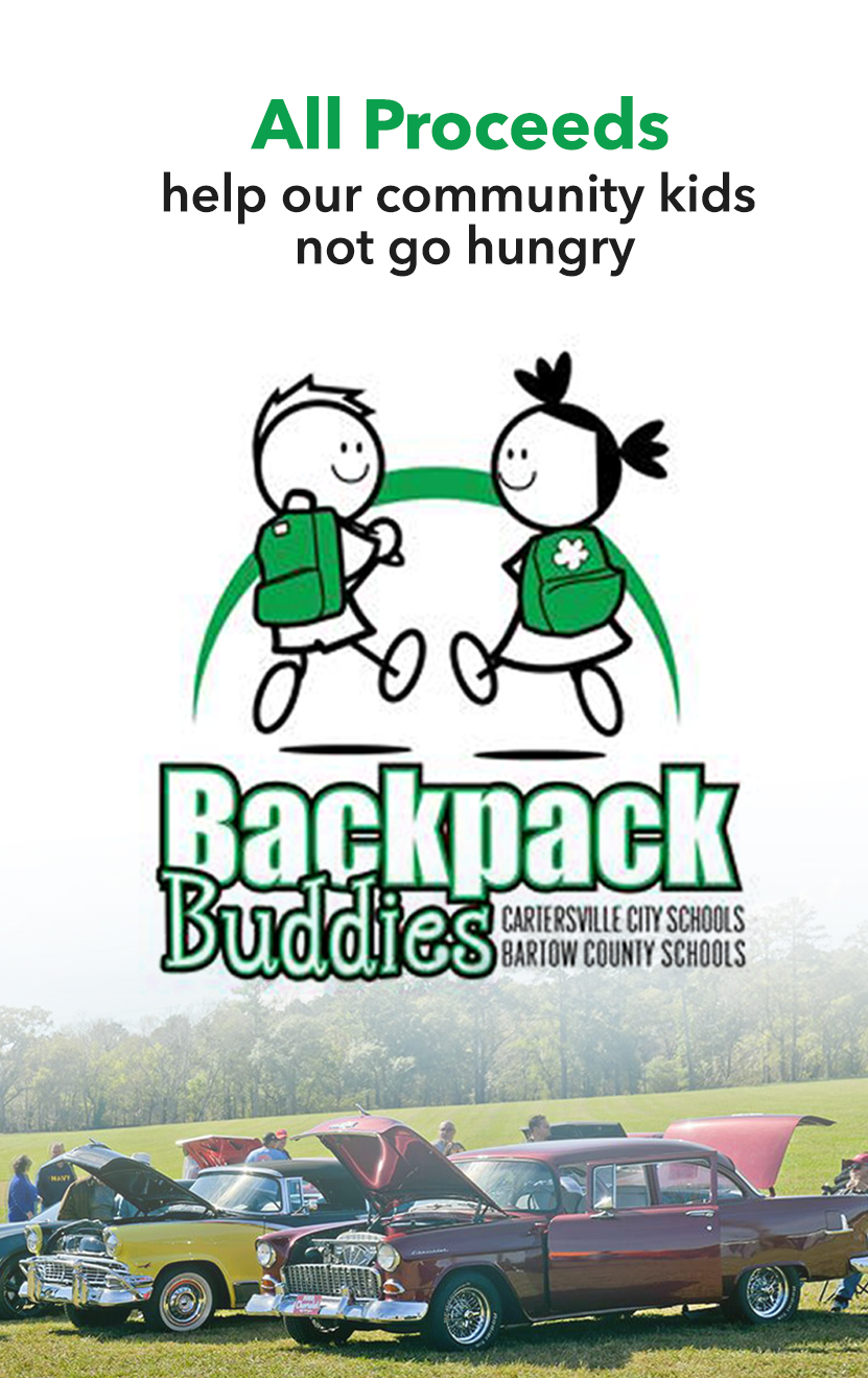 Backpack Buddies Ridz by the River Car Show